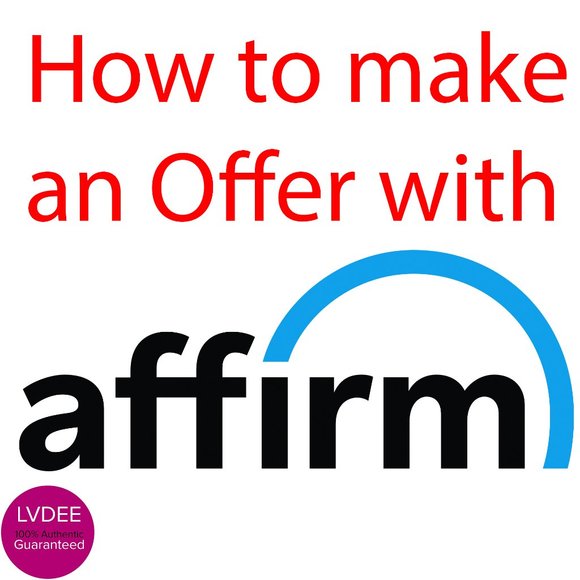 None Handbags - How to Make an Offer with AFFIRM (non-mobile)